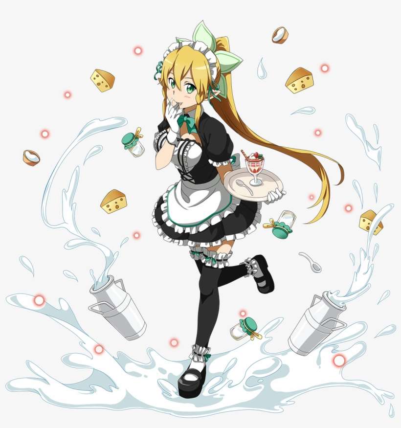 Leafa Mellow Maid - Leafa Sao Md, transparent png download