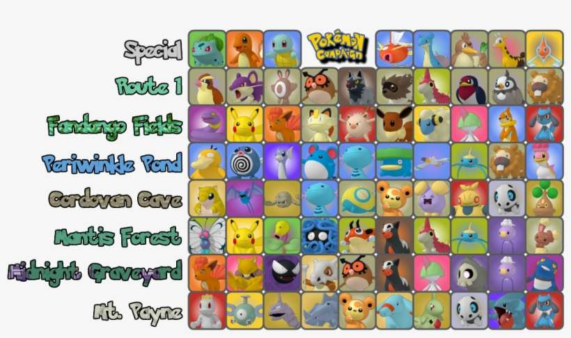 Every Pokemon In Every Game, transparent png download
