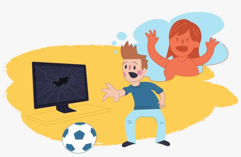 Scary Cartoon Boy - Cartoon, transparent png download