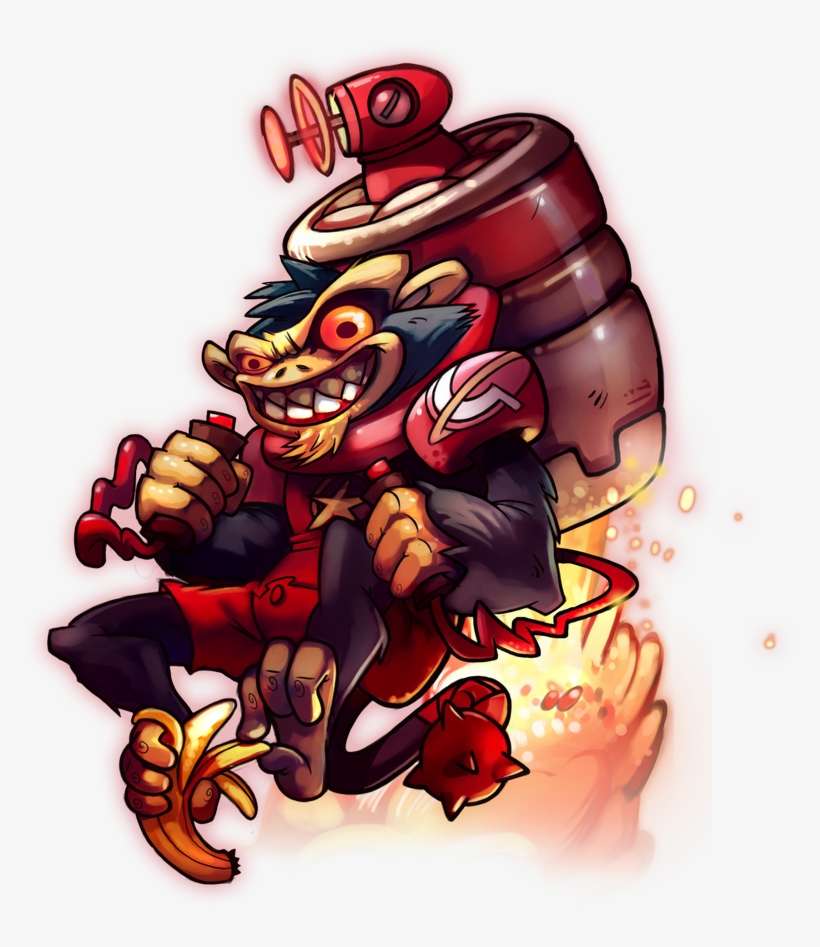 Yuri Alpha - Yuri Monkey Awesomenauts, transparent png download