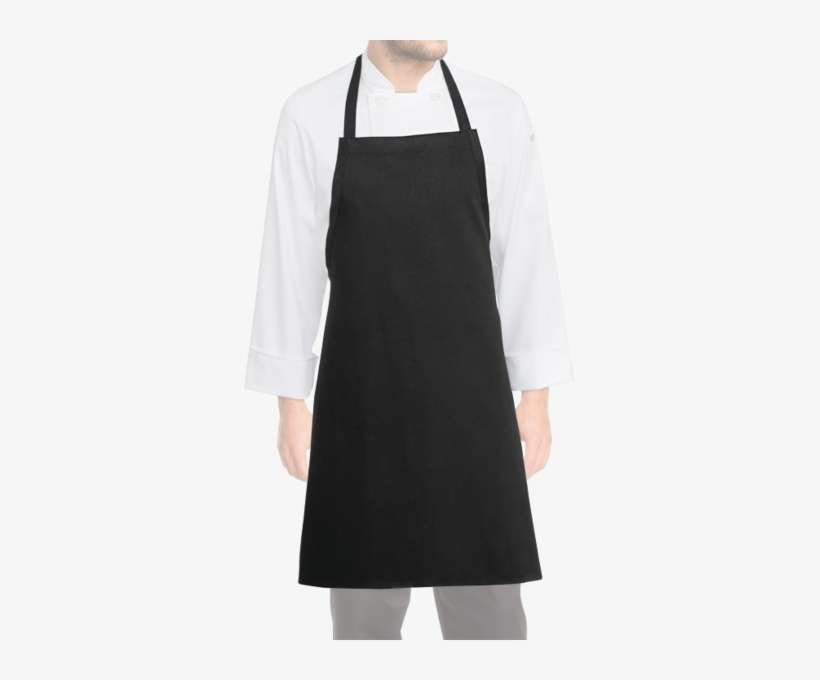 Black Bib Apron - Apron, transparent png download