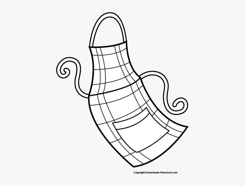 Jpg Royalty Free Stock Collection Of High Quality Free - Apron Cartoon Black And White, transparent png download