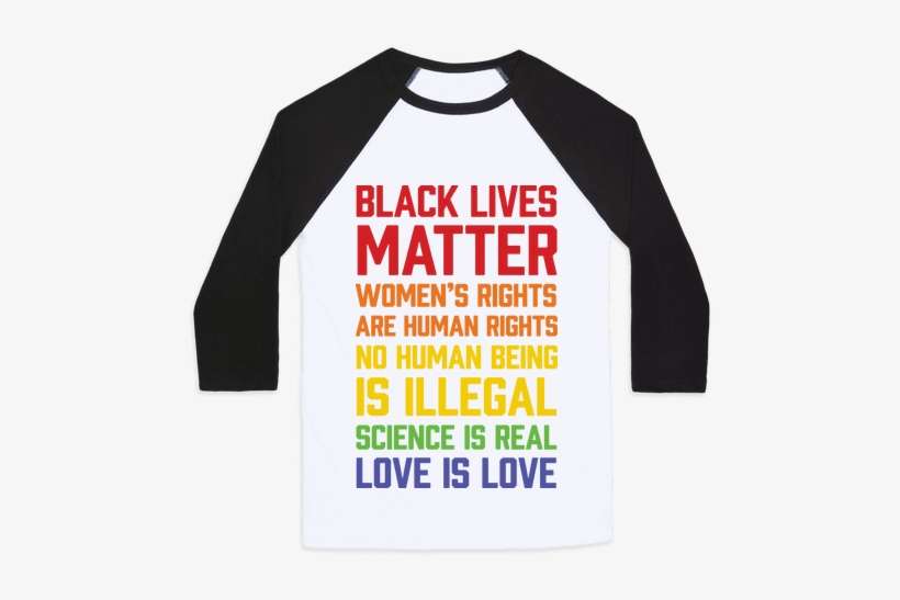 Black Lives Matter List Baseball Tee - March For Science T Shirts, transparent png download