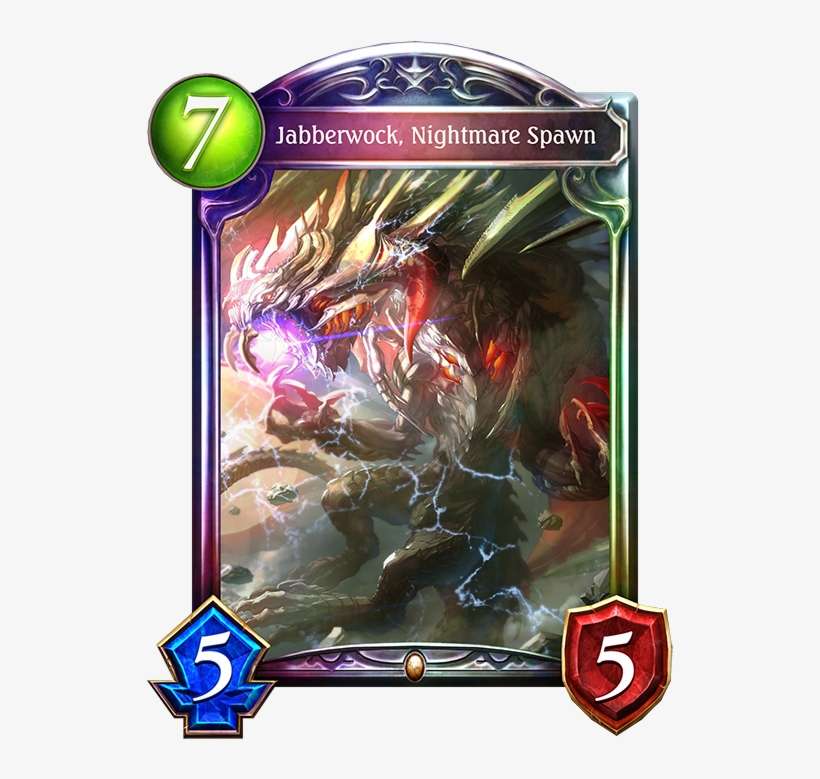 Unevolved Jabberwock, Nightmare Spawn Evolved Jabberwock, - Shadowverse Rise Of Bahamut, transparent png download