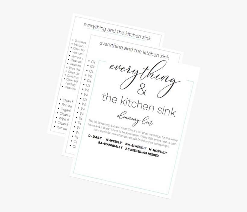 Keep Them In A Binder, Give A Copy To Your House Cleaner - Calligraphy, transparent png download