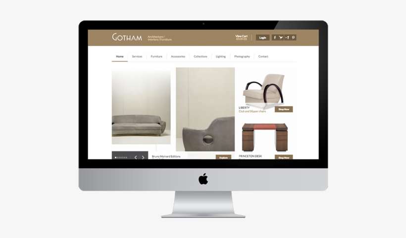 For High End Interiors Company Gotham Notting Hill - Web Design For Manufacturer, transparent png download