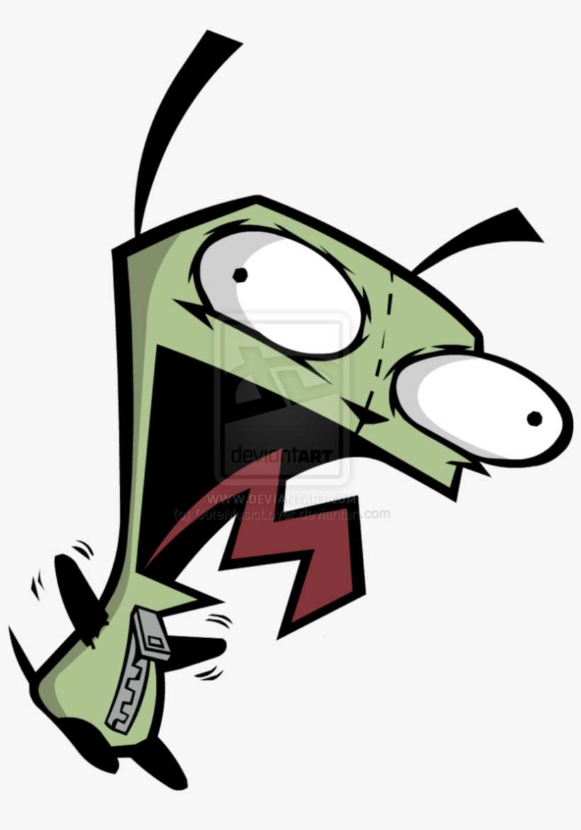 Dogsuit Gir Yay By Cutemusiclover D4l2khi Invader Zim Gir Screaming Png Image Transparent Png Free Download On Seekpng