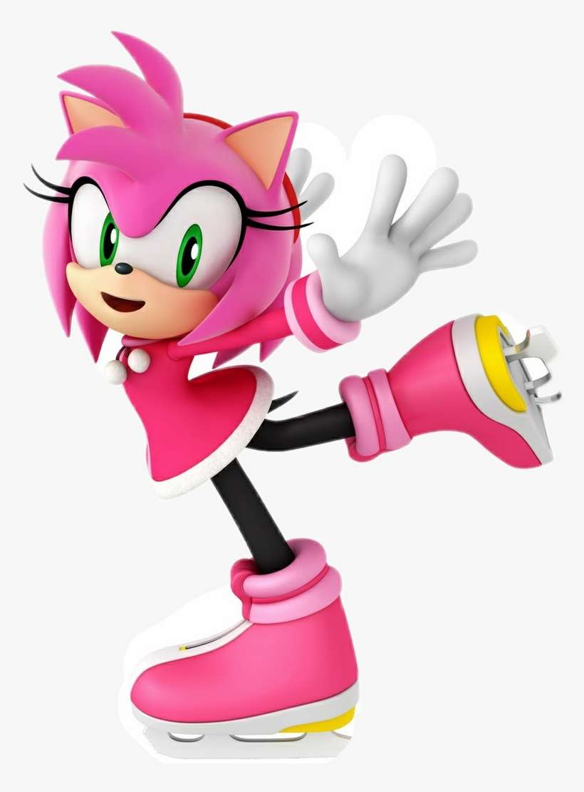 Report Abuse - Mario And Sonic At The Olympic Winter Games Amy, transparent png download