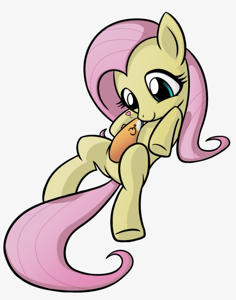 Drawn Guinea Pig Chibi - Fluttershy With A Dick, transparent png download