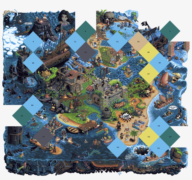Pixelprospector ⛏ On Twitter - Isometric Pirate Island, transparent png download