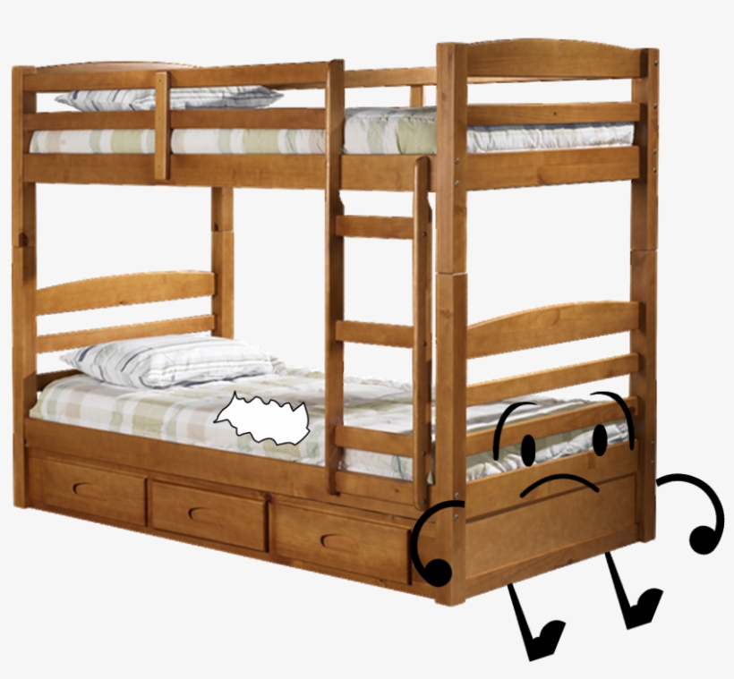 Bunk Bed Wiki Pose - Кровать Двухъярусная Из Дерева, transparent png download