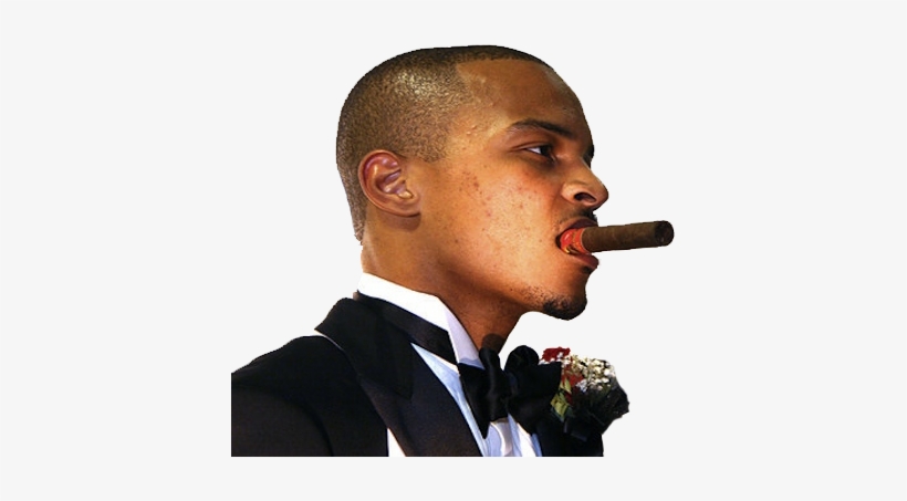 Rapper Ti Smoking Cigar - Ti Smoking A Cigar, transparent png download