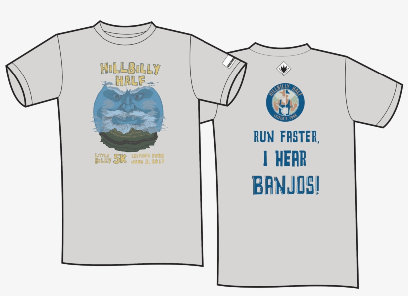 Hillbilly Half Tech T - Shirt, transparent png download