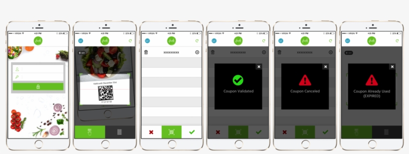 Liquid Barcodes Has A Merchant App For Redeeming Coupons - Iphone, transparent png download