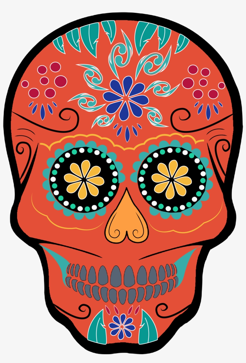 The Importance Of The 'calavera' Día De Los Muertos - Skull, transparent png download