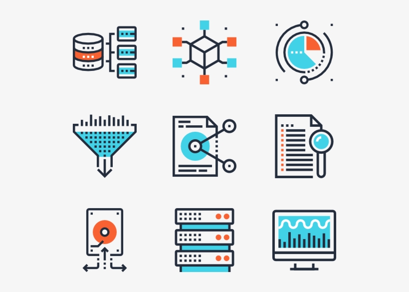Data Management 25 Icons - Data Management Icon Vector PNG Image ...