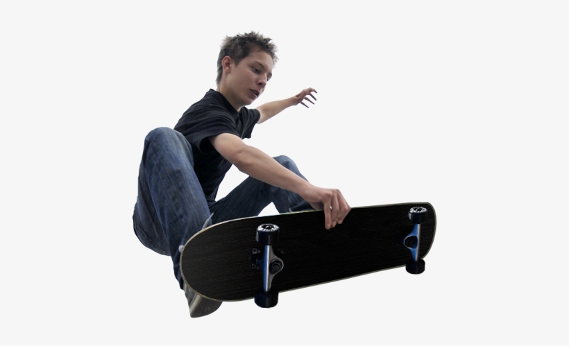 Kid Skateboarding - Skateboard Boy Png, transparent png download
