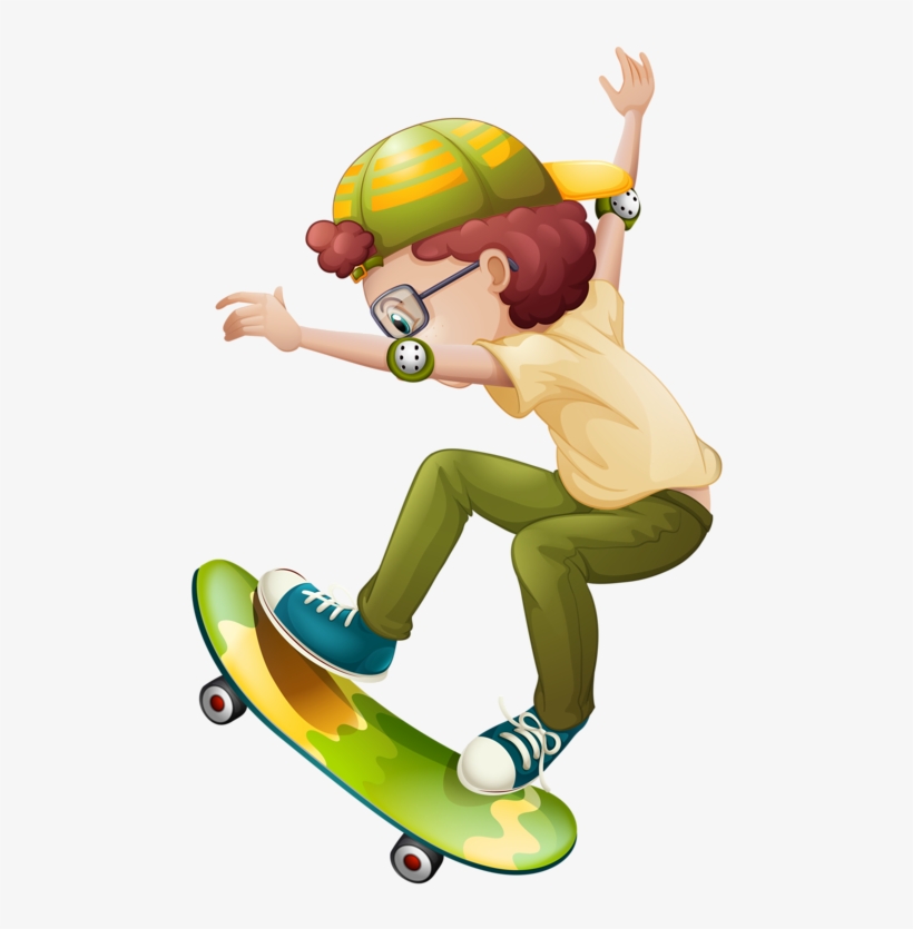 Фото, Автор Soloveika На Яндекс - Skateboarding Flashcard, transparent png download