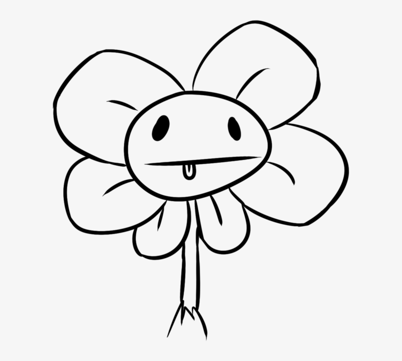 Derp Flowey By Kitty - Derp Flowey, transparent png download
