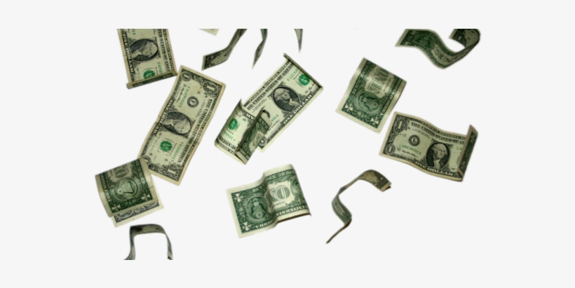 Flying Dollar Bills By Teilie-600x330 - Flying Dollar Bills Png, transparent png download