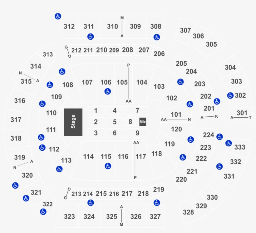 Bridgestone Arena Mapa, transparent png download