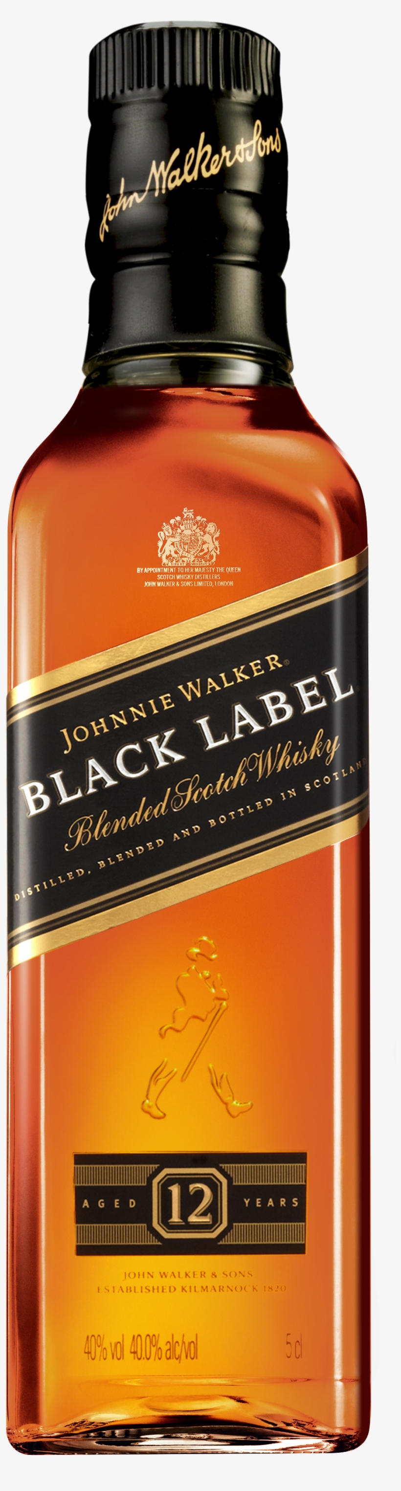 Jw Blacklabel 5cl - J/walker Johnnie Walker Black Label, transparent png download