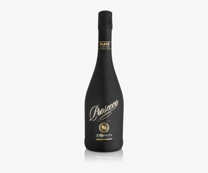 Nv Zonin Prosecco Black Label - Zonin Prosecco Brut, transparent png download