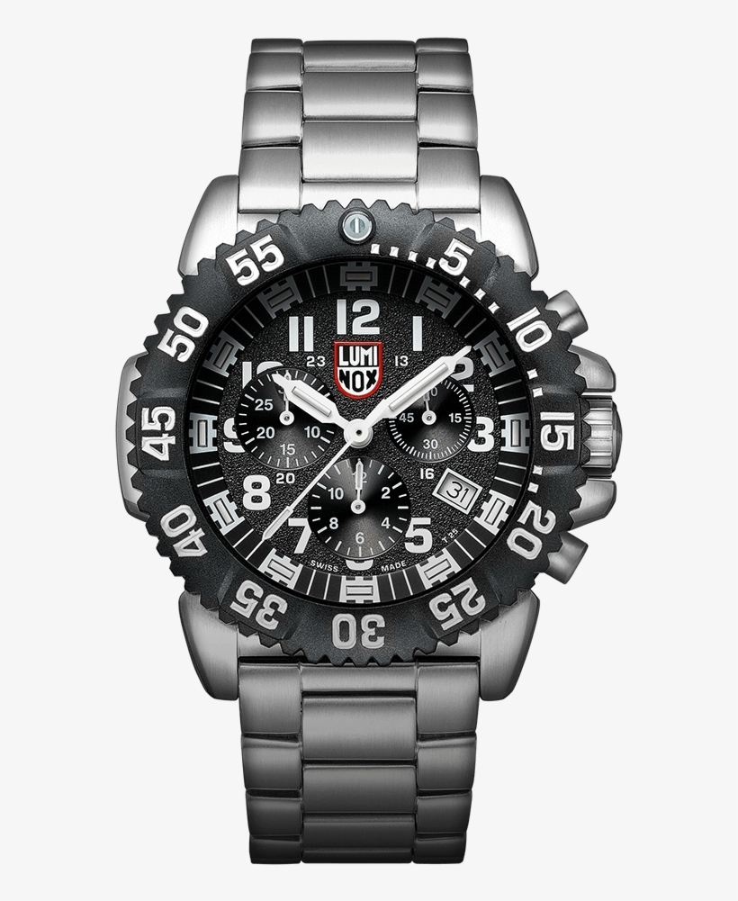 Navy Seal Steel Colormark Chronograph - Luminox Steel Colormark Mens Chronograph Quartz Watch, transparent png download