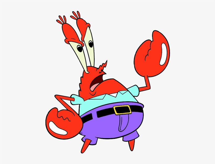 Graphic Black And White Stock Characters At Getdrawings - Mr. Krabs, transparent png download