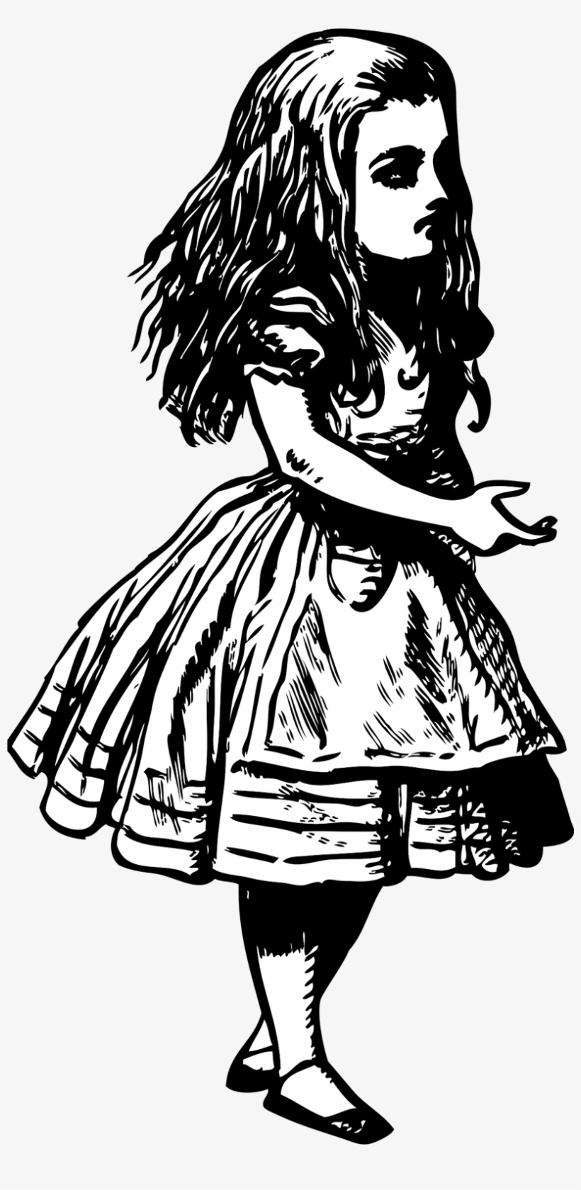Free Alice And Wonderland Pngs - Alice In Wonderland Vintage Png, transparent png download