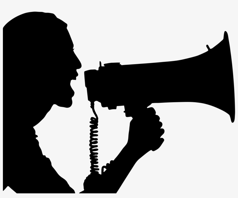 Image Courtesy Of Pixabay - Shadow Person With A Megaphone, transparent png download