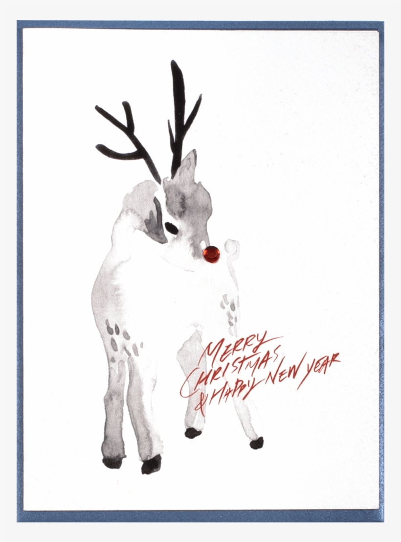 Watercolor Deer - Reindeer, transparent png download