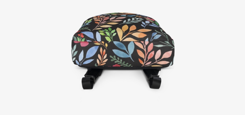 Watercolor Floral Print Backpack - Backpack, transparent png download