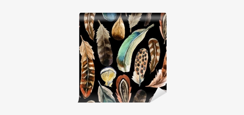 Lunch Napkins Aquarell Feathers, transparent png download