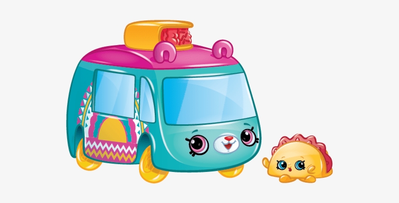 Ccs1 Traveling Taco - Shopkins Blue Cutie Car, transparent png download