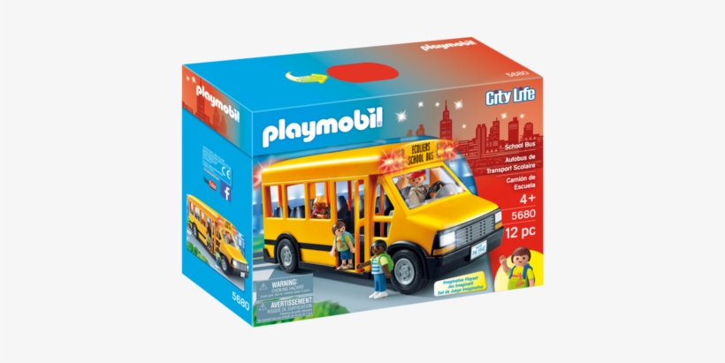 Playmobil 5680 - School Bus - Playmobil - School Bus (5680), transparent png download