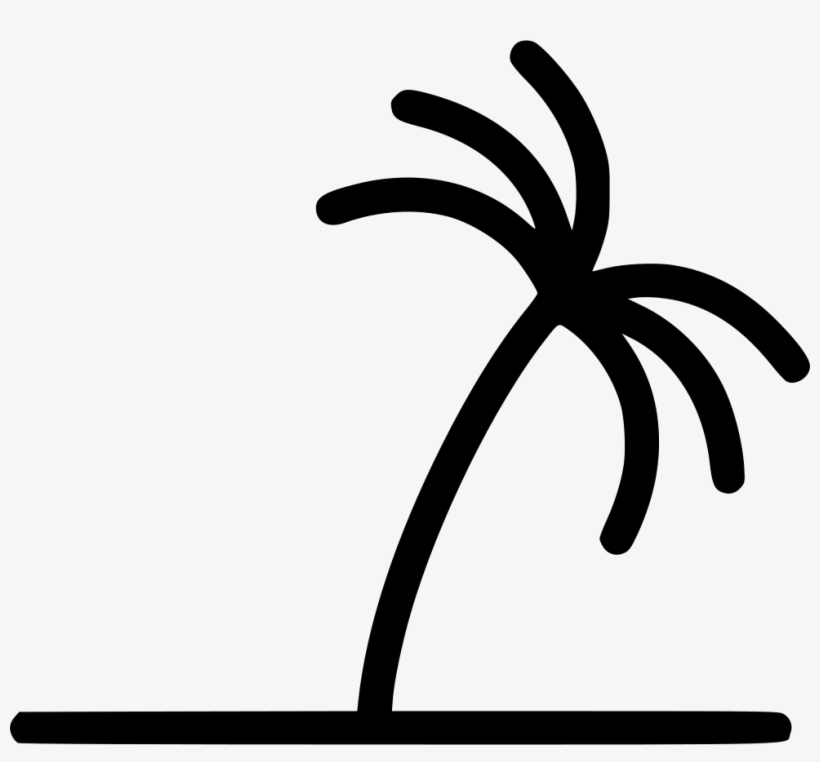 Palm Tree - - Palm Tree Icon Line, transparent png download