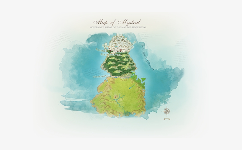 The Map Of Mystral - Weathermages Of Mystral Map, transparent png download