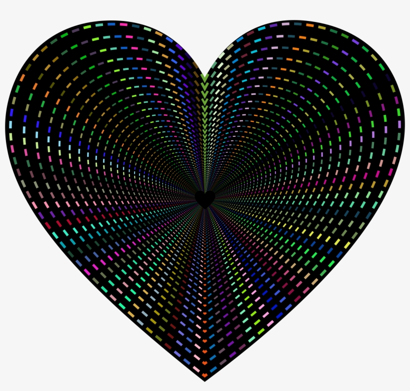 This Free Icons Png Design Of Dashed Line Art Heart, transparent png download