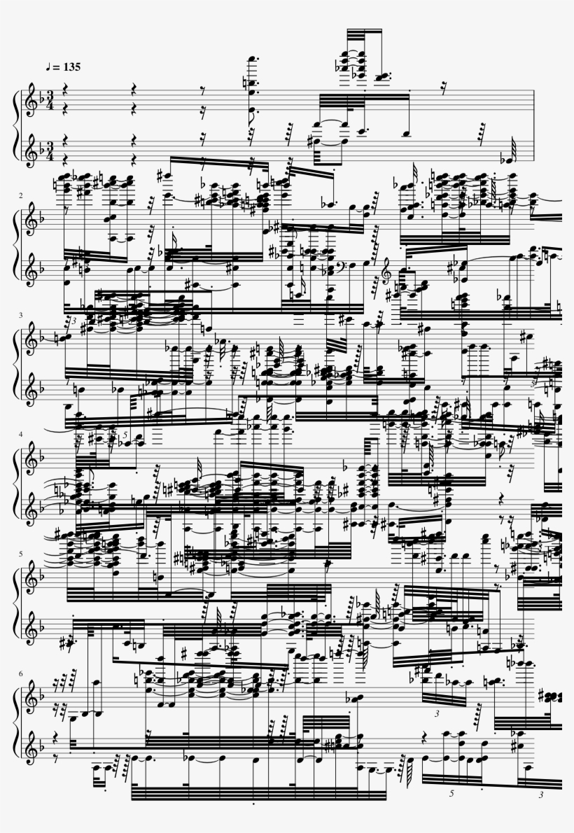 Lg-100052471 Sheet Music 1 Of 5 Pages - Sheet Music, transparent png download