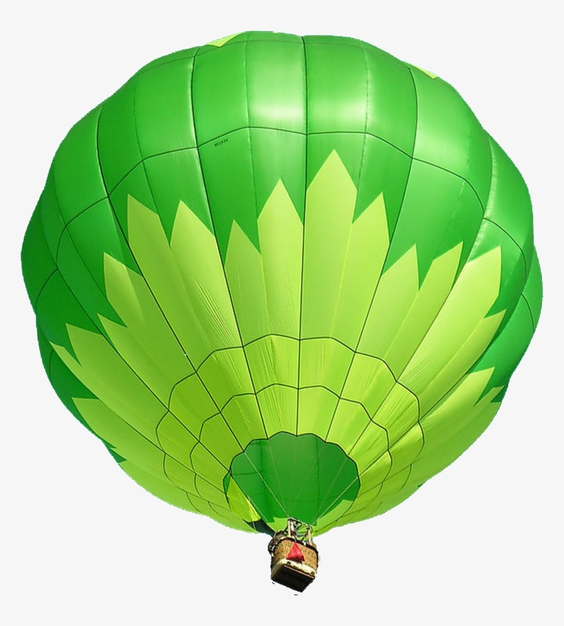 Green Hot Air Balloon Png Watercolor - Hot Air Balloons In Green, transparent png download