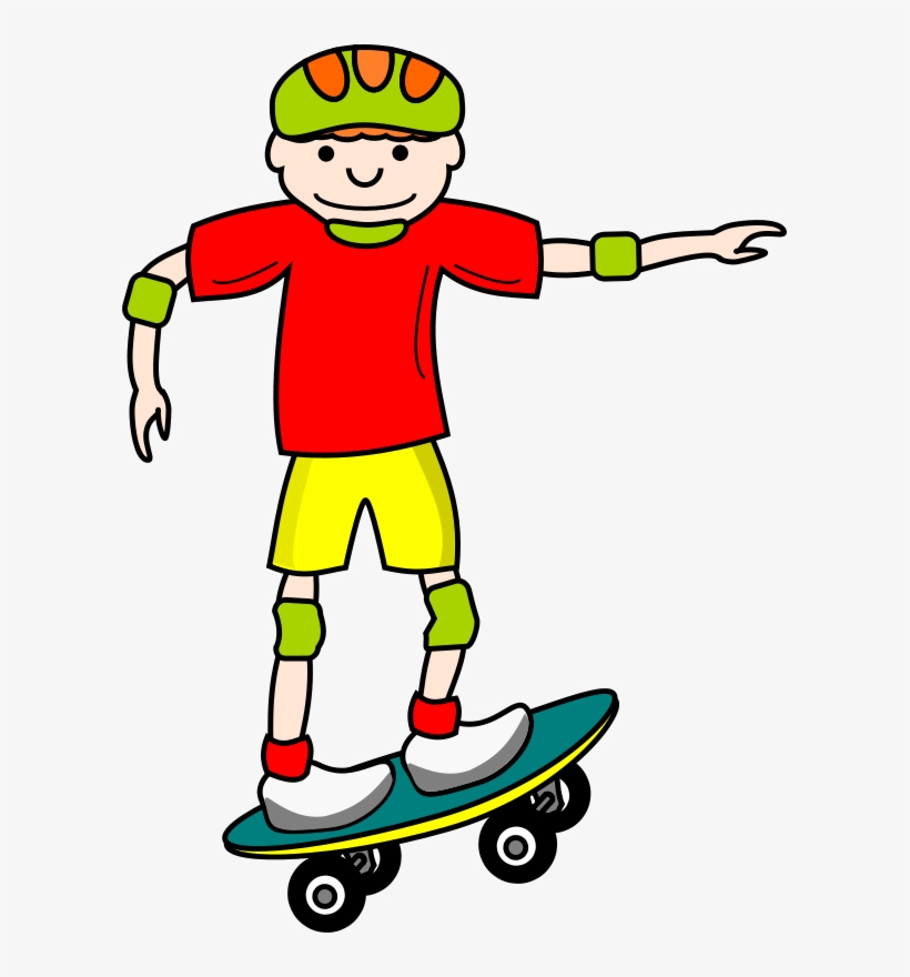 Skateboardboy - Boy On Skateboard Clipart, transparent png download