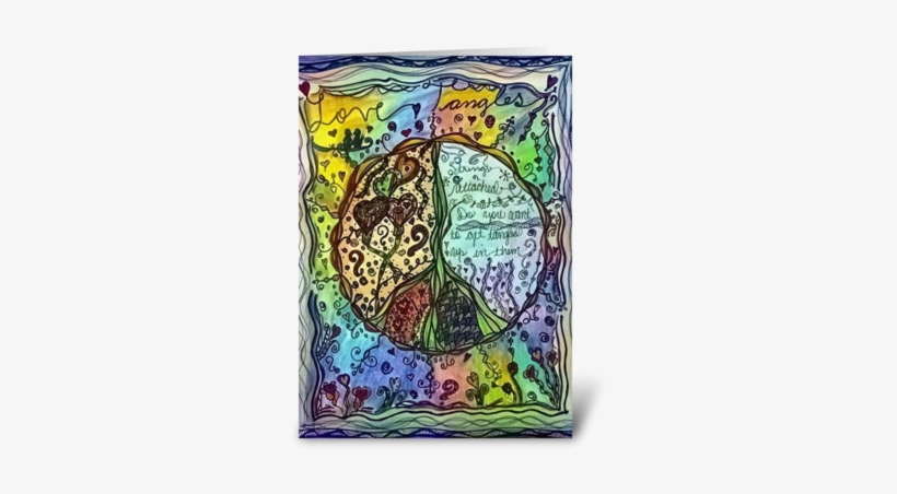 Love Tangles Greeting Card - Art, transparent png download