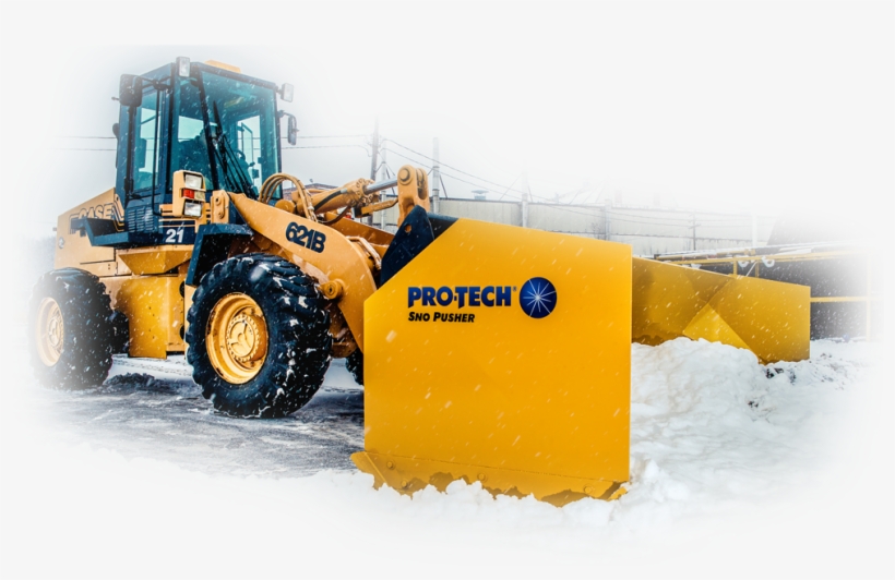 Protec Snow Pusher Clearing Snow, transparent png download