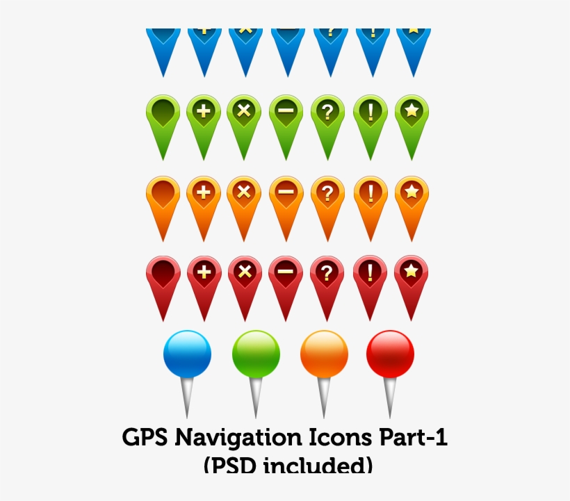 Gps Navigation Icons Part-1 - Map Icons, transparent png download