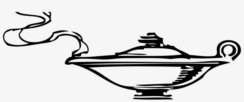Genie - Genie Lamp Clip Art, transparent png download