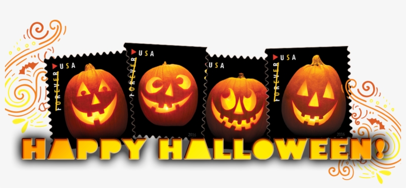 Bonus J Is For Jack O' Lanterns - Usps Forever Stamps: Jack-o'-lanterns - Booklet, transparent png download