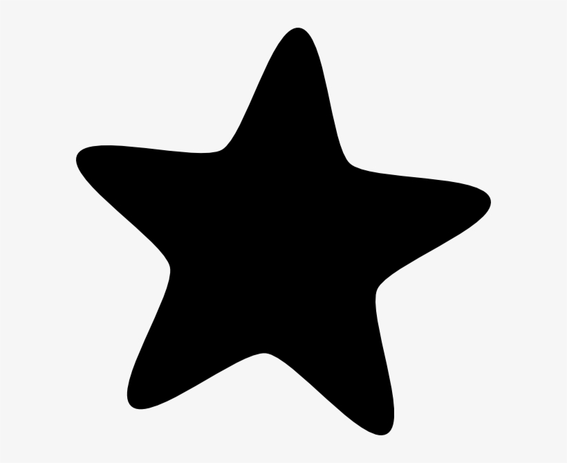 Christmas Star Black And White Clipart - Black Star Vector Png, transparent png download