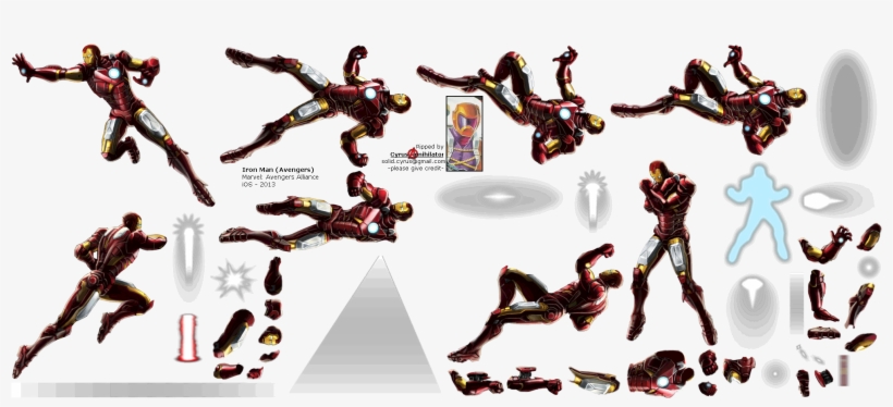 Click To View Full Size - Iron Man Sprite Png, transparent png download