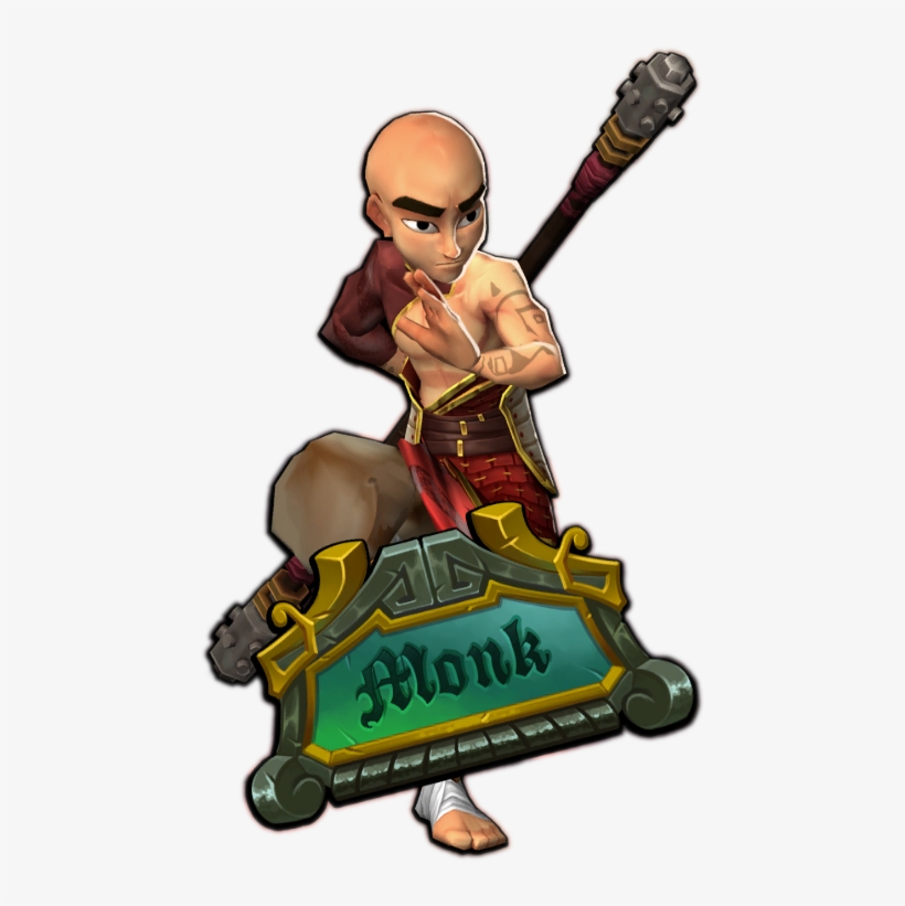 Monk Render - Dungeon Defenders 2 Characters Png, transparent png download